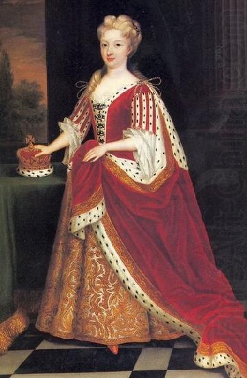 Sir Godfrey Kneller Portrait of Caroline Wilhelmina of Brandenburg Ansbach china oil painting image